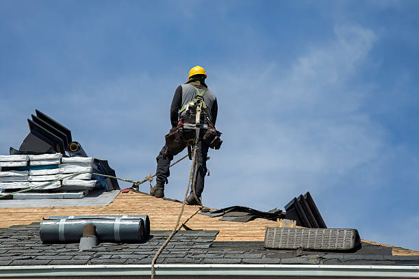 Professional Roof Installation technician working in Austin, IN